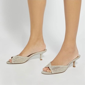 Milo Kitten Heel Hot Fix Mules