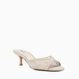 Milo Kitten Heel Hot Fix Mules
