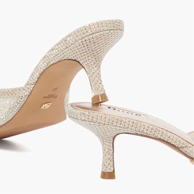 Milo Kitten Heel Hot Fix Mules
