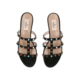 Rockstud Slide Flat Sandals