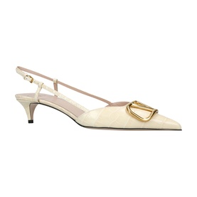 V Logo 40 Slingback Pumps