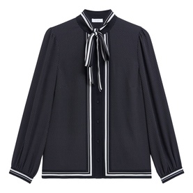 Valerie Polka Dot Pussybow Blouse