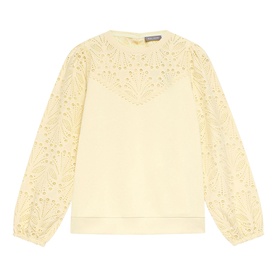 Broderie Detail Sweatshirt