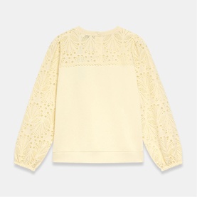 Broderie Detail Sweatshirt