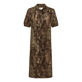 Corma Snake Print Shirt Dress