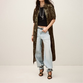 Corma Snake Print Shirt Dress