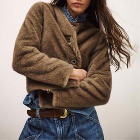 Basil Faux Shearling Jacket
