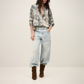 Cornelia Snake Print Blouse