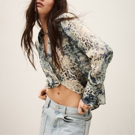 Cornelia Snake Print Blouse