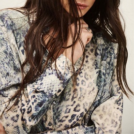 Cornelia Snake Print Blouse