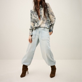 Cornelia Snake Print Blouse