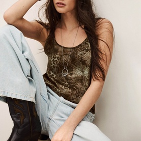 Cigue Animal Print Cami