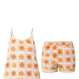 Sunshine Tile Print Shorts Pyjama Set