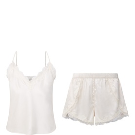 Satin Lace Camisole Pyjama Set