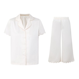 Scallop Edge Long Pyjama Set