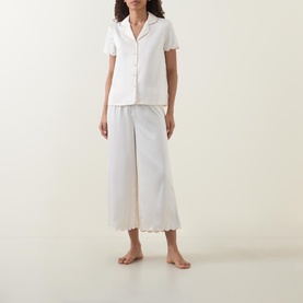 Scallop Edge Long Pyjama Set