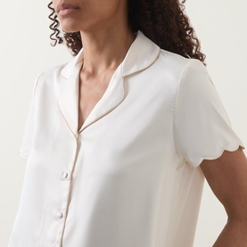 Scallop Edge Long Pyjama Set