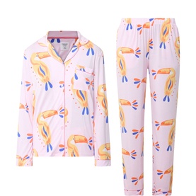 Toucan Print Long Pyjama Set