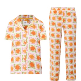 Sunshine Tile Print Long Pyjama Set