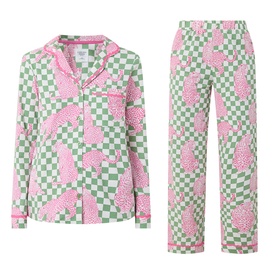 Leopard Check Print Pyjama Set