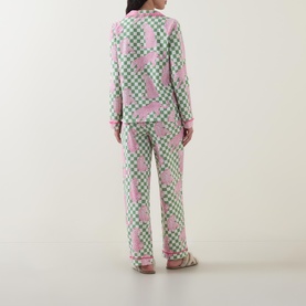 Leopard Check Print Pyjama Set