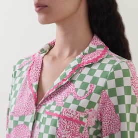Leopard Check Print Pyjama Set