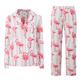 Flamingo Wave Print Pyjama Set