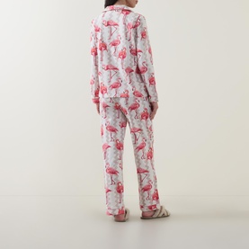 Flamingo Wave Print Pyjama Set