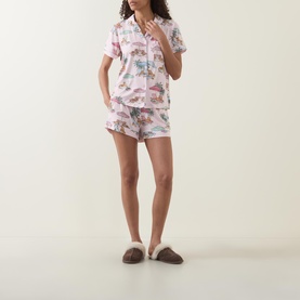 Lounging Leopards Short Pyjama Set