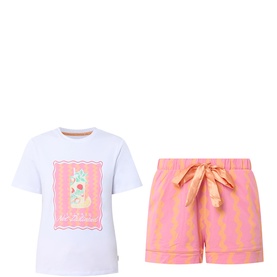 Wavy Stripe Cocktail Short Pyjama Set