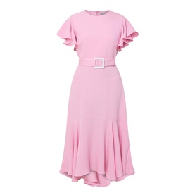 Dada Ruffle Belted Dress