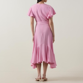 Dada Ruffle Belted Dress