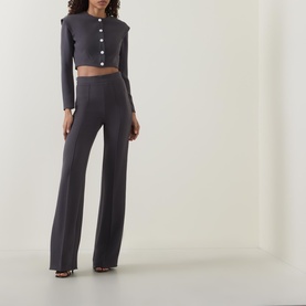 Averill High-Rise Pin Tuck Trousers