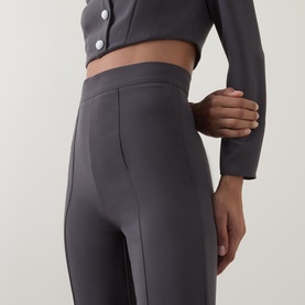 Averill High-Rise Pin Tuck Trousers