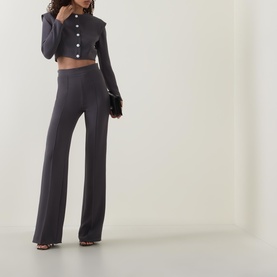 Averill High-Rise Pin Tuck Trousers