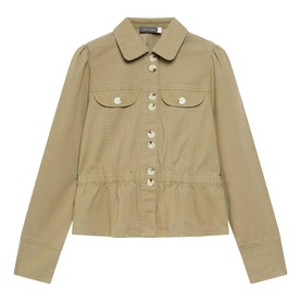 Collared Peplum Jacket