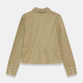 Collared Peplum Jacket