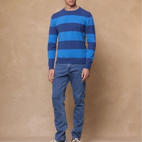 Aidan Stripe Merino Wool Sweater