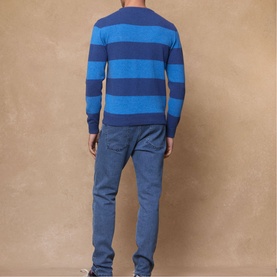Aidan Stripe Merino Wool Sweater