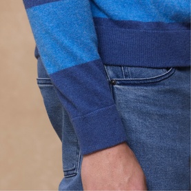 Aidan Stripe Merino Wool Sweater