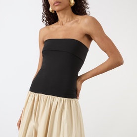 Marc Bandeau Flared Dress