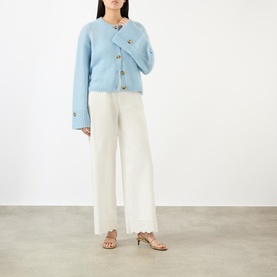 Gretana Broderie Anglaise Wide Leg Trousers