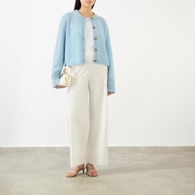 Gretana Broderie Anglaise Wide Leg Trousers