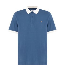 Clement Logo Contrast Collar Polo Shirt