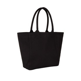 Isabel Marant black cotton tote bag with double top handles and structured base, no hardware visible