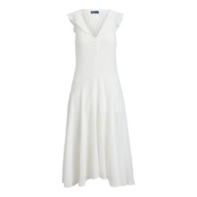 Eyelet Embroidery Flared Dress