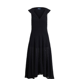 Eyelet Embroidery Flared Dress