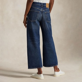 High-Rise Cropped Wide-Leg Jeans