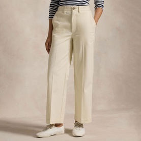 Mid-Rise Wide Leg Trousers