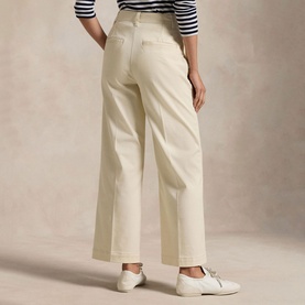 Mid-Rise Wide Leg Trousers